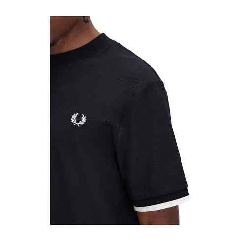 Fred Perry T-shirt T-shirt Uomo girocollo Tipped Cuff S - Francavilla Moda